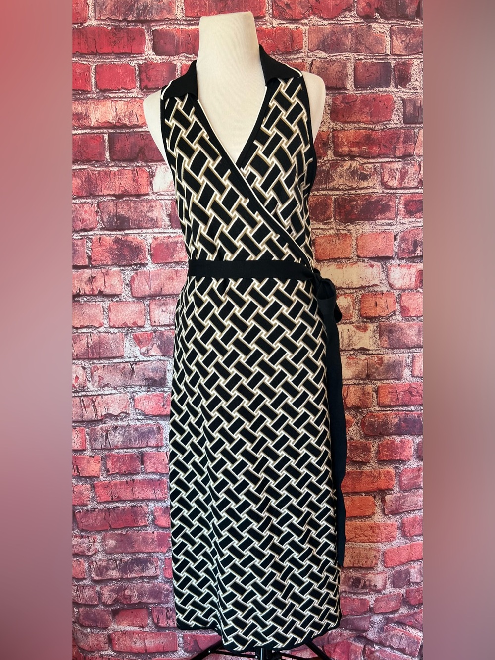 Diane von Furstenberg x Target Vintage Weave Knit Midi Wrap Dress XXL